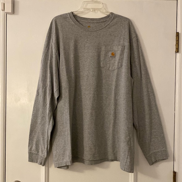 Carhartt Men’s XL long sleeve T-shirt, NWOT, Light grey. Great for Christmas! - Picture 1 of 4